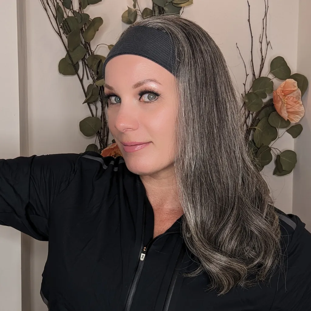 Workout Wig Human Hair | Dark Grey | Hand-Tied