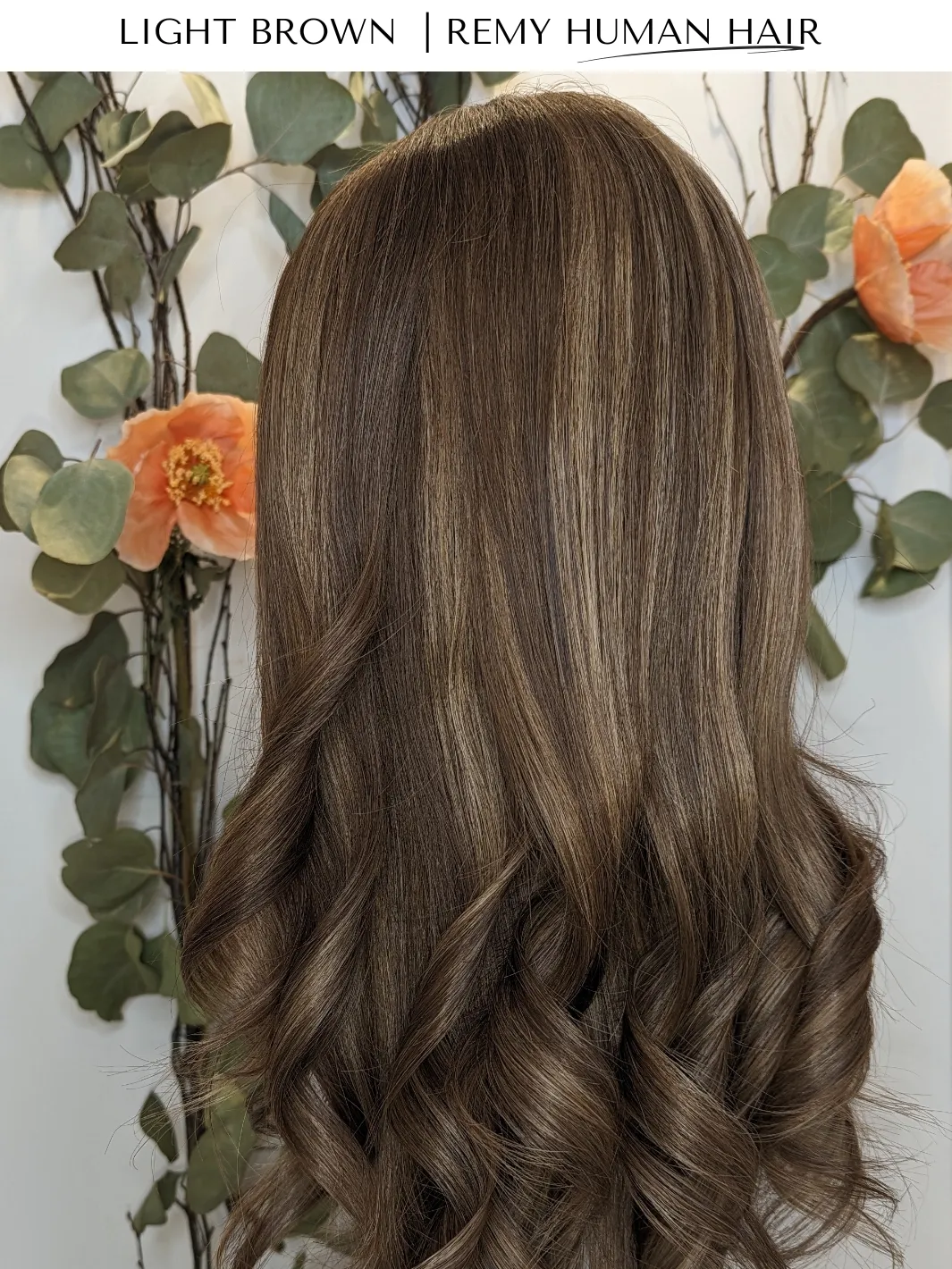 Workout Wig Human Hair | Light Brown | Hand-Tied