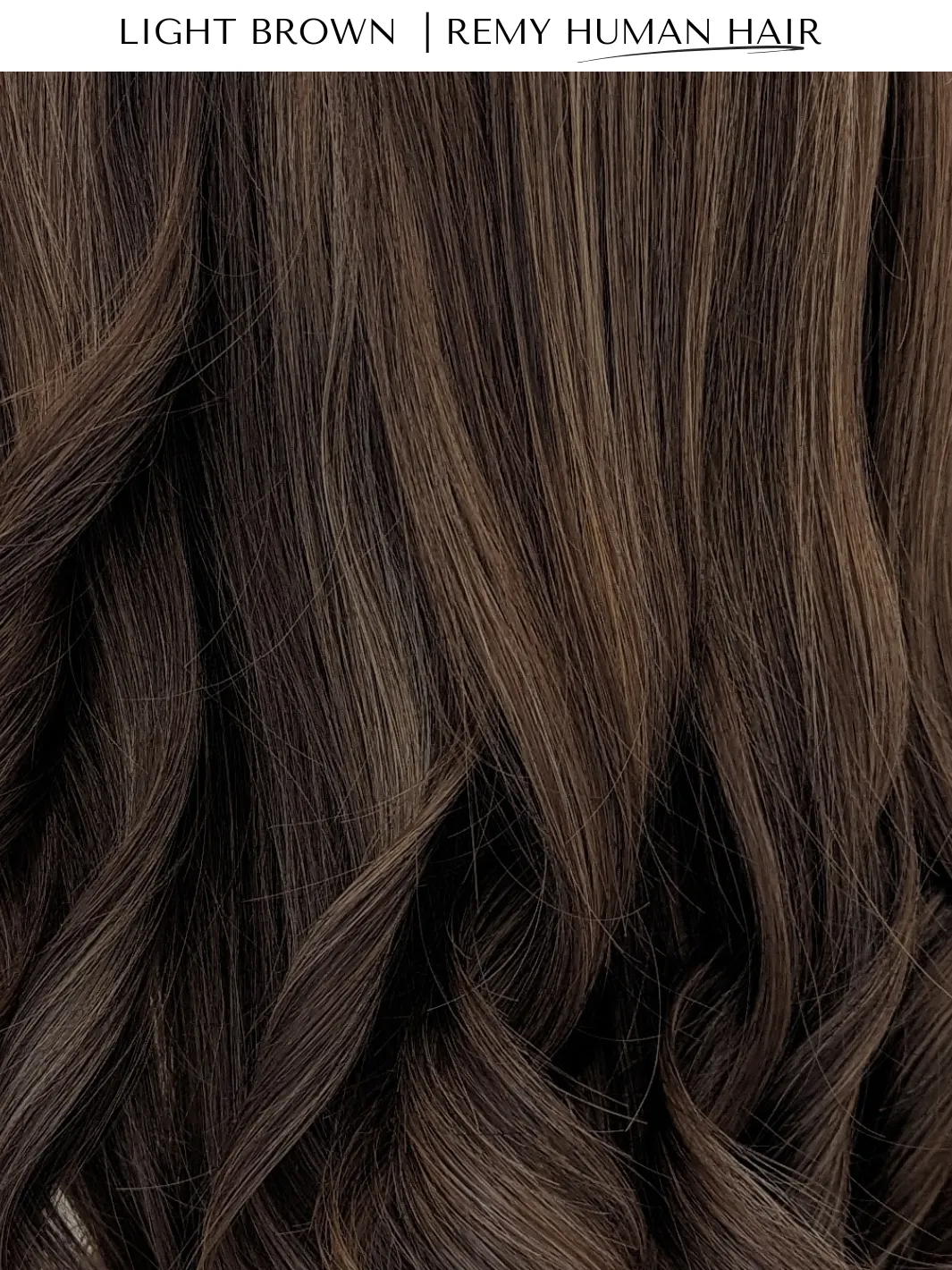 Workout Wig Human Hair | Light Brown | Hand-Tied