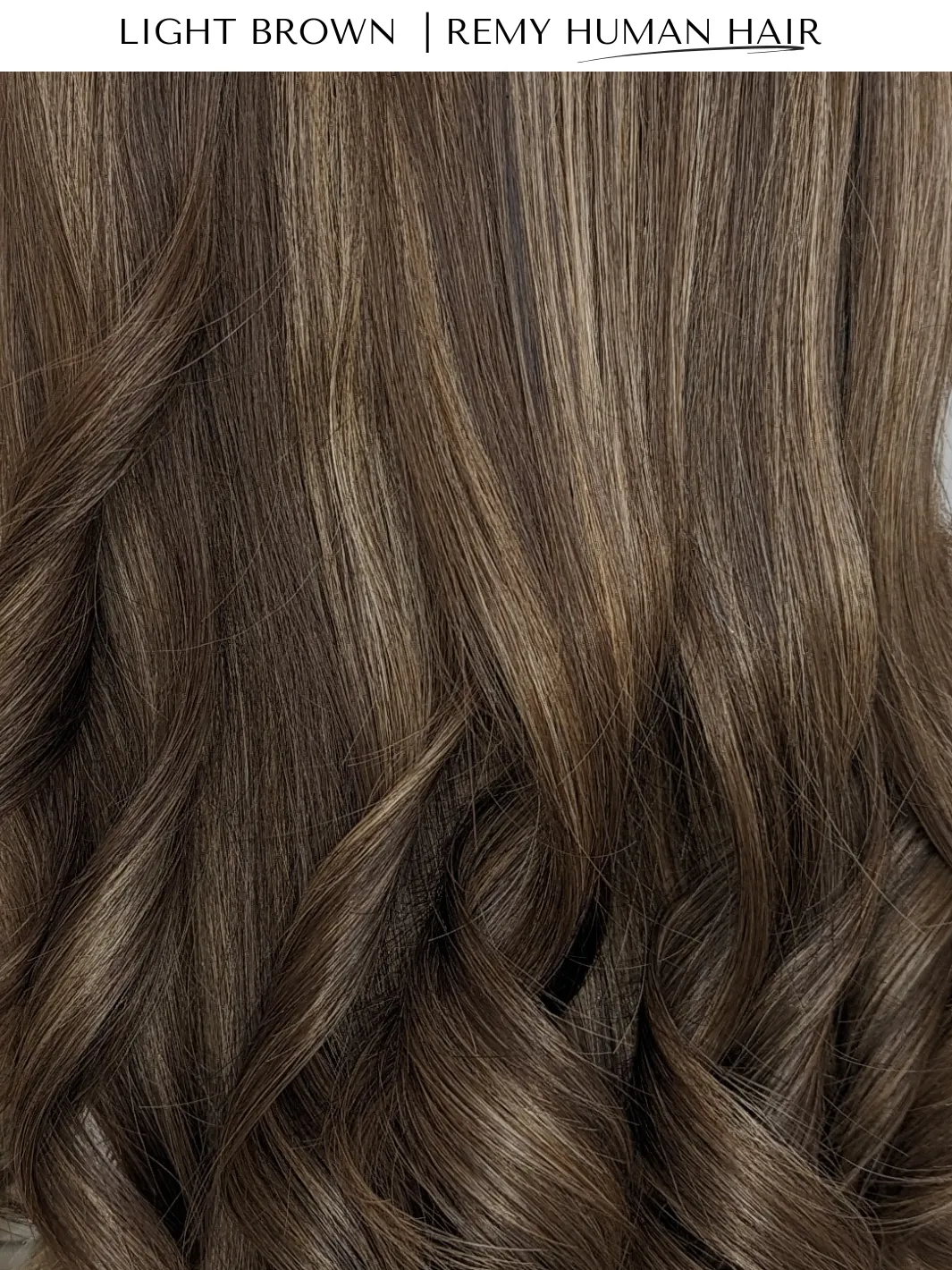 Workout Wig Human Hair | Light Brown | Hand-Tied