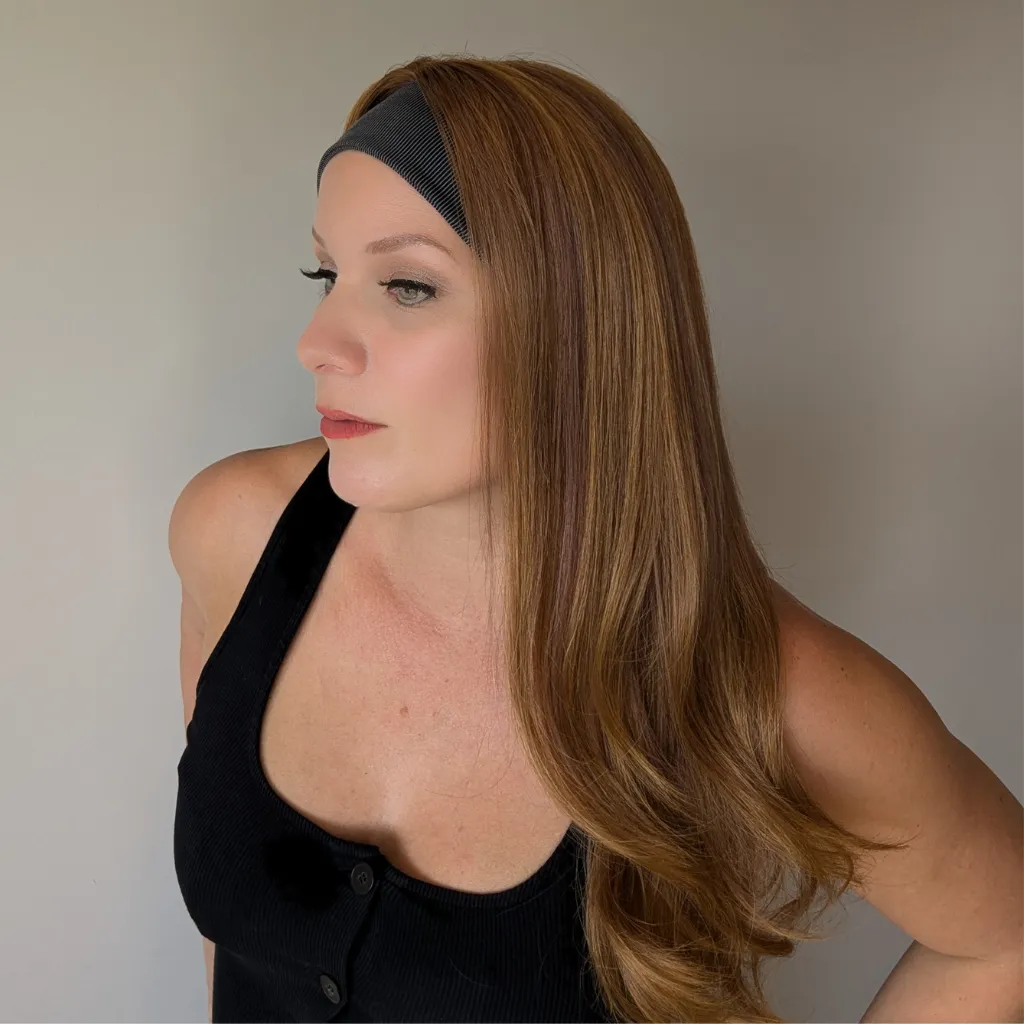 Workout Wig Human Hair | Natural Red | Hand-Tied