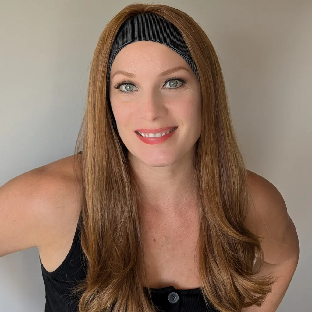 Workout Wig Human Hair | Natural Red | Hand-Tied