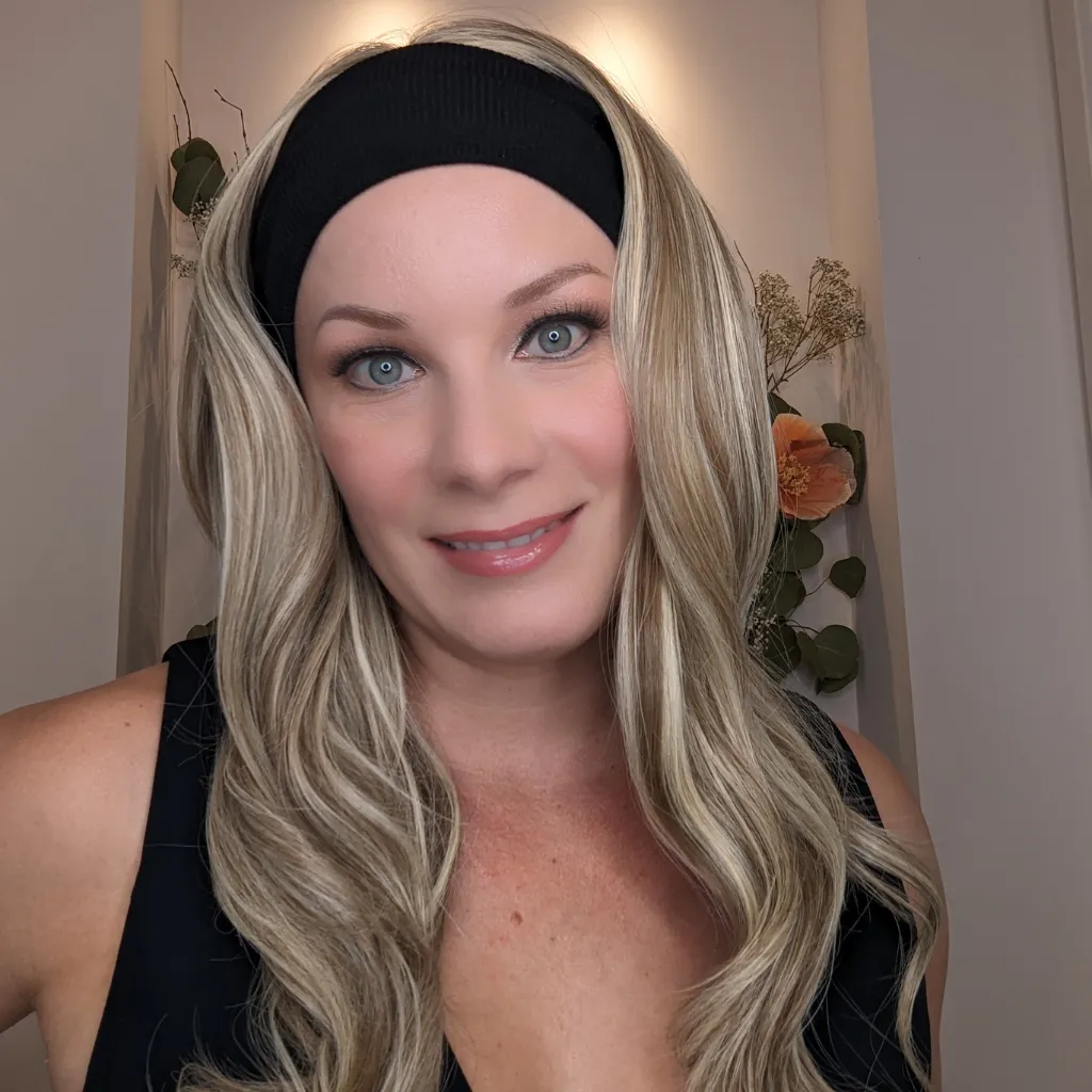Workout Wig Luxury Synthetic  | Beige Blonde | Hand-Tied