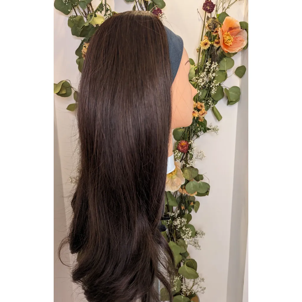 Workout Wig Luxury Synthetic | Dark Brown | Hand-Tied