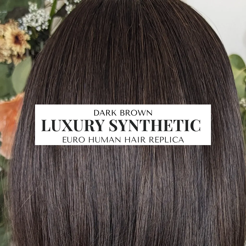 Workout Wig Luxury Synthetic | Dark Brown | Hand-Tied