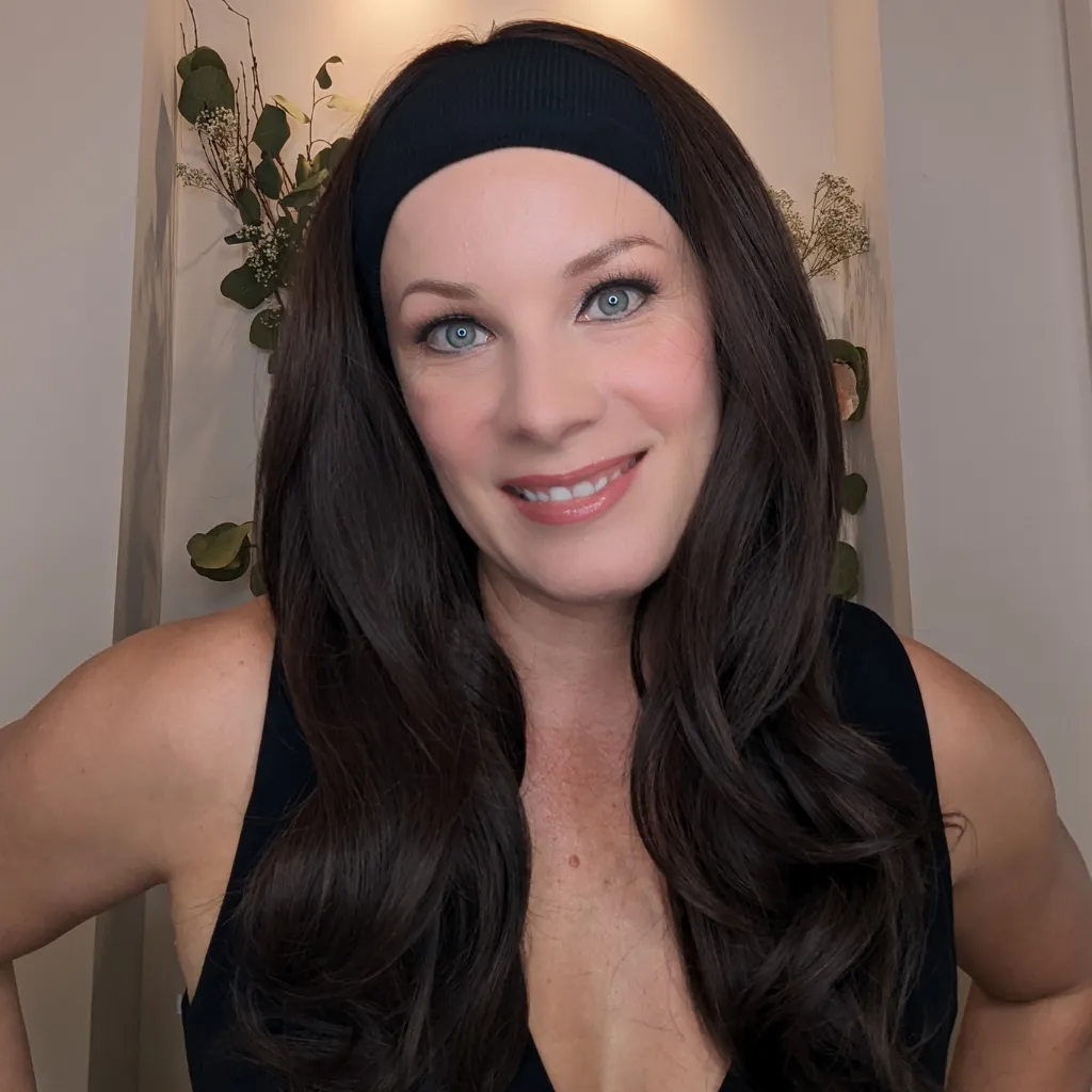 Workout Wig Luxury Synthetic | Dark Brown | Hand-Tied