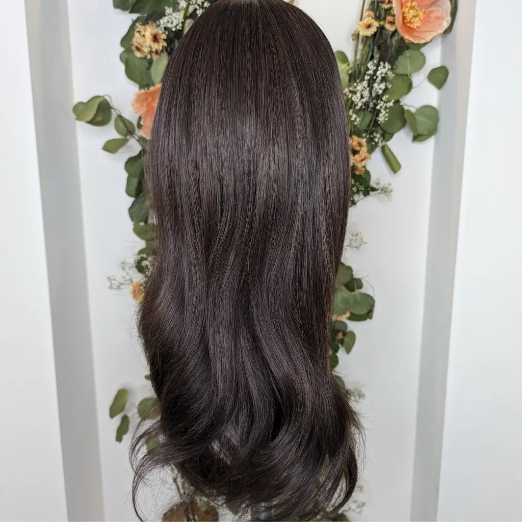 Workout Wig Luxury Synthetic | Dark Brown | Hand-Tied