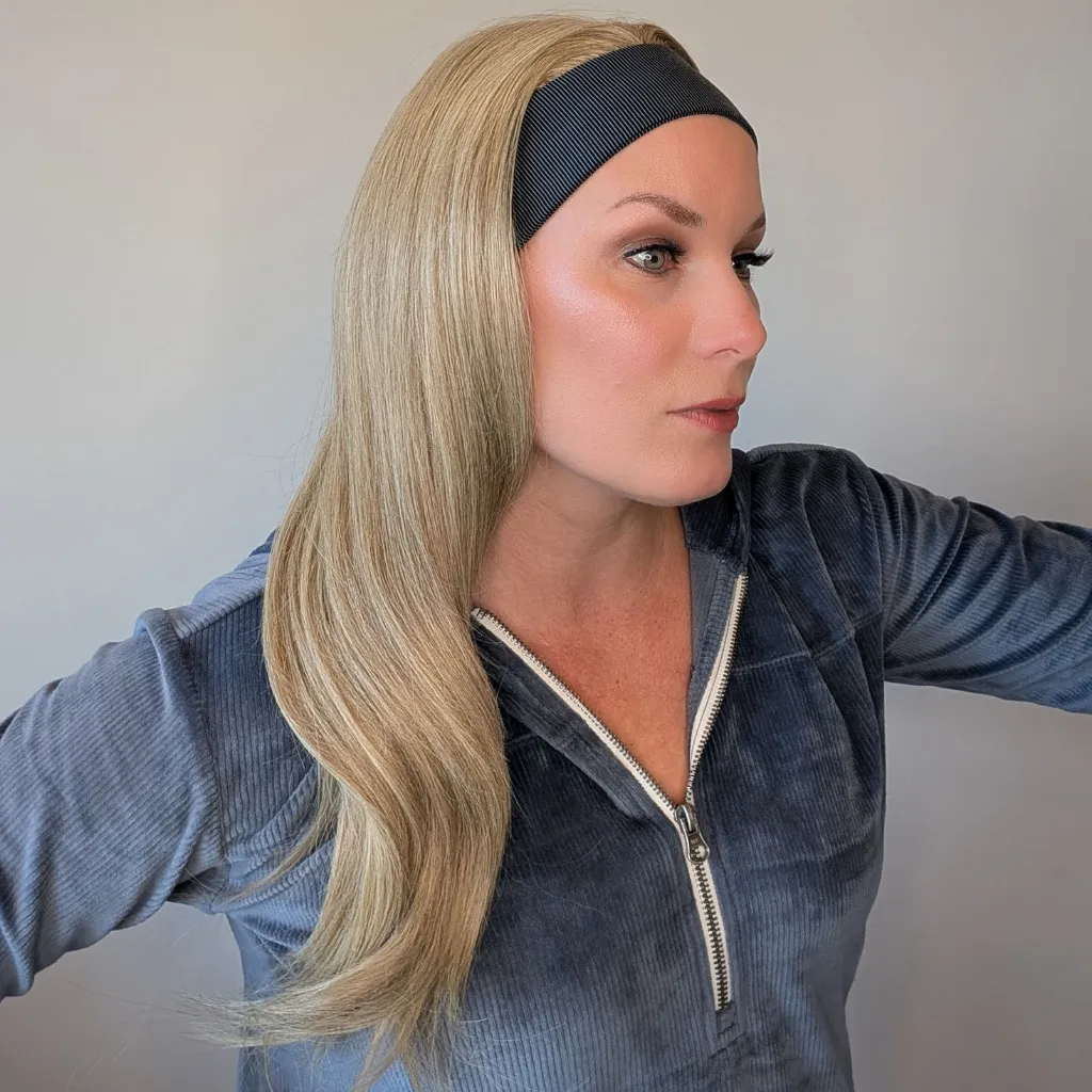 Workout Wig Luxury Synthetic | Natural Blonde | Hand-Tied