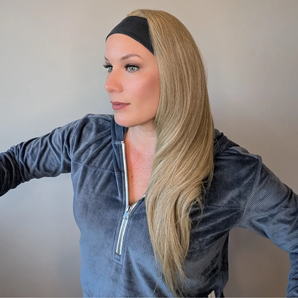 Workout Wig Luxury Synthetic | Natural Blonde | Hand-Tied