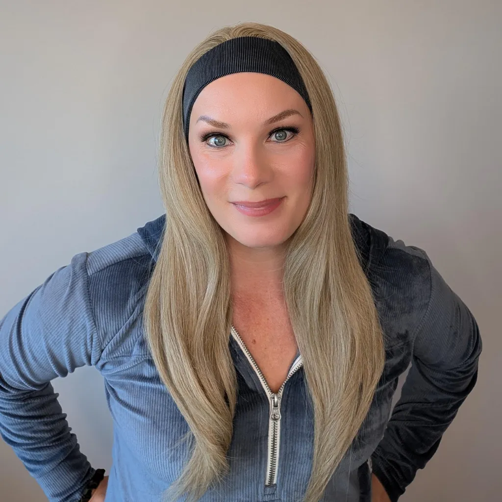 Workout Wig Luxury Synthetic | Natural Blonde | Hand-Tied