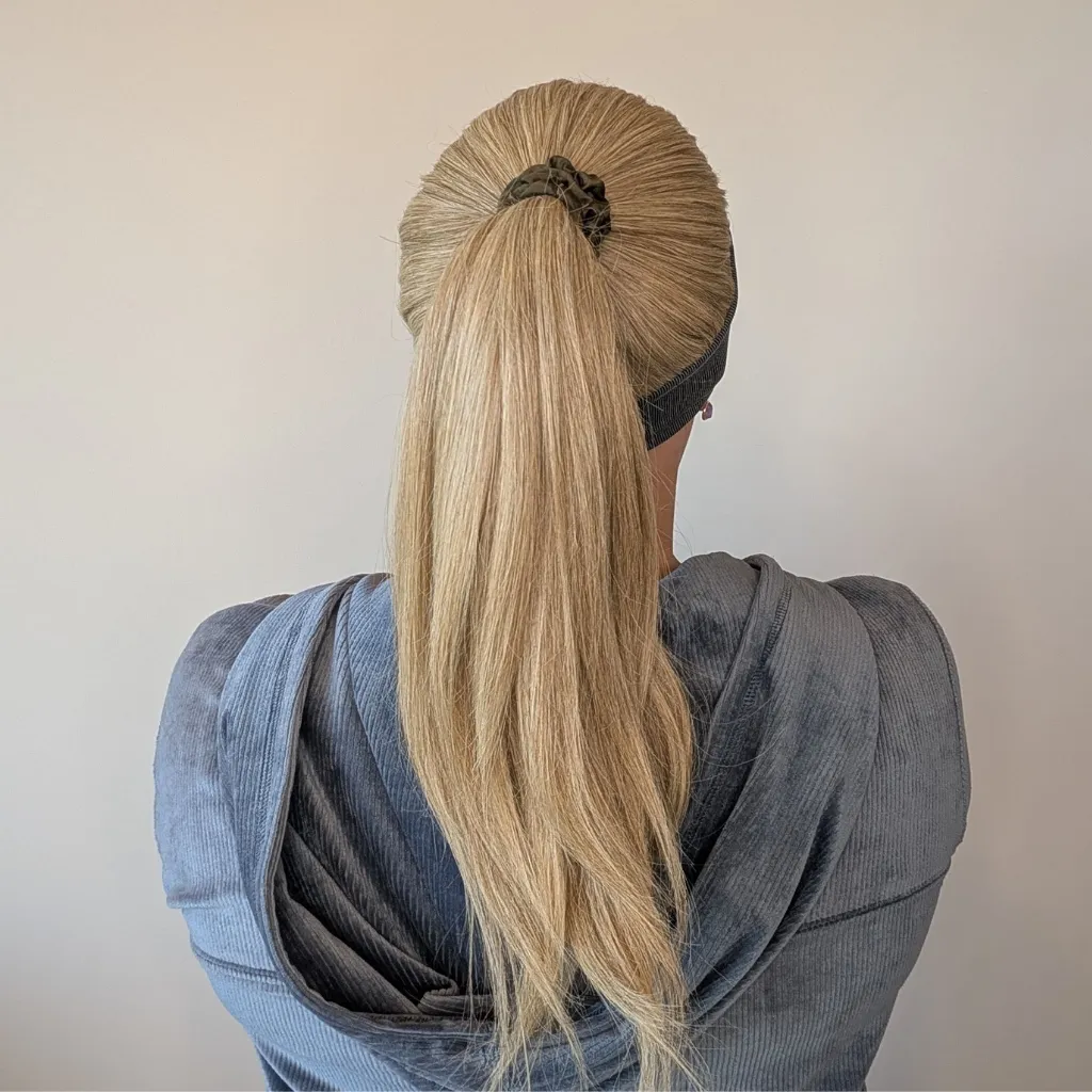 Workout Wig Luxury Synthetic | Natural Blonde | Hand-Tied